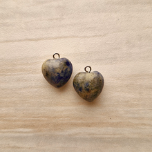 Sodalite Heart Cabochon Dangles