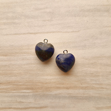 Sodalite Heart Cabochon Dangles