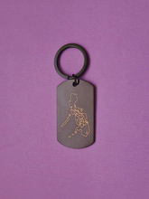 Noir Philippine Map Dogtag Key Chain