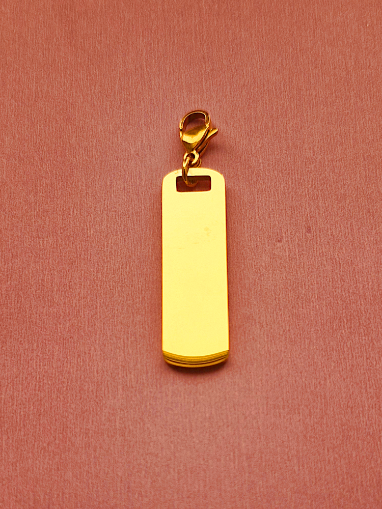Vertical Bar Charm for Engraving