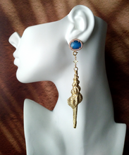 Spiral Shell Two Way Earrings