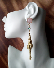 Spiral Shell Two Way Earrings