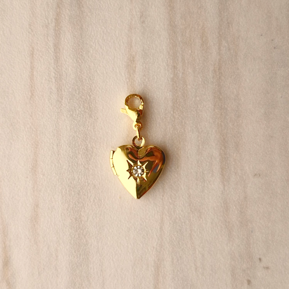 Star of My Heart Locket Charm