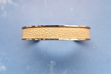 Stingray Leather Gold Cuff
