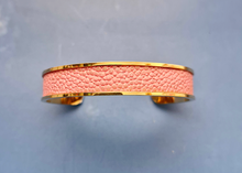 Stingray Leather Gold Cuff