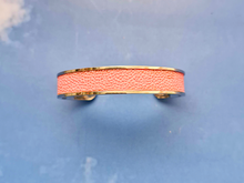 Stingray Leather Gold Cuff