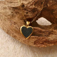 Stingray Leather Heart Locket