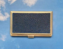 Stingray Leather Stainless Steel Card Case