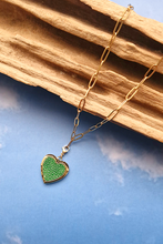 Stingray Leather Heart Locket