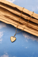 Stingray Leather Heart Locket