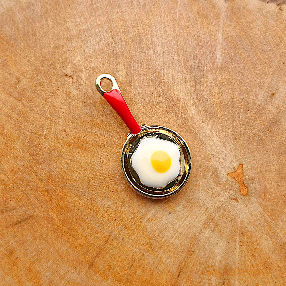 Sunnyside Egg on a Pan Charm