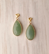 Teardrop Gemstone Detachable Dangles