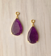 Teardrop Gemstone Detachable Dangles