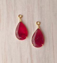 Teardrop Gemstone Detachable Dangles