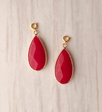 Teardrop Gemstone Detachable Dangles