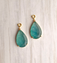 Teardrop Gemstone Detachable Dangles