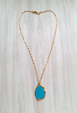 Stingray Teardrop Gold Pendant Necklace
