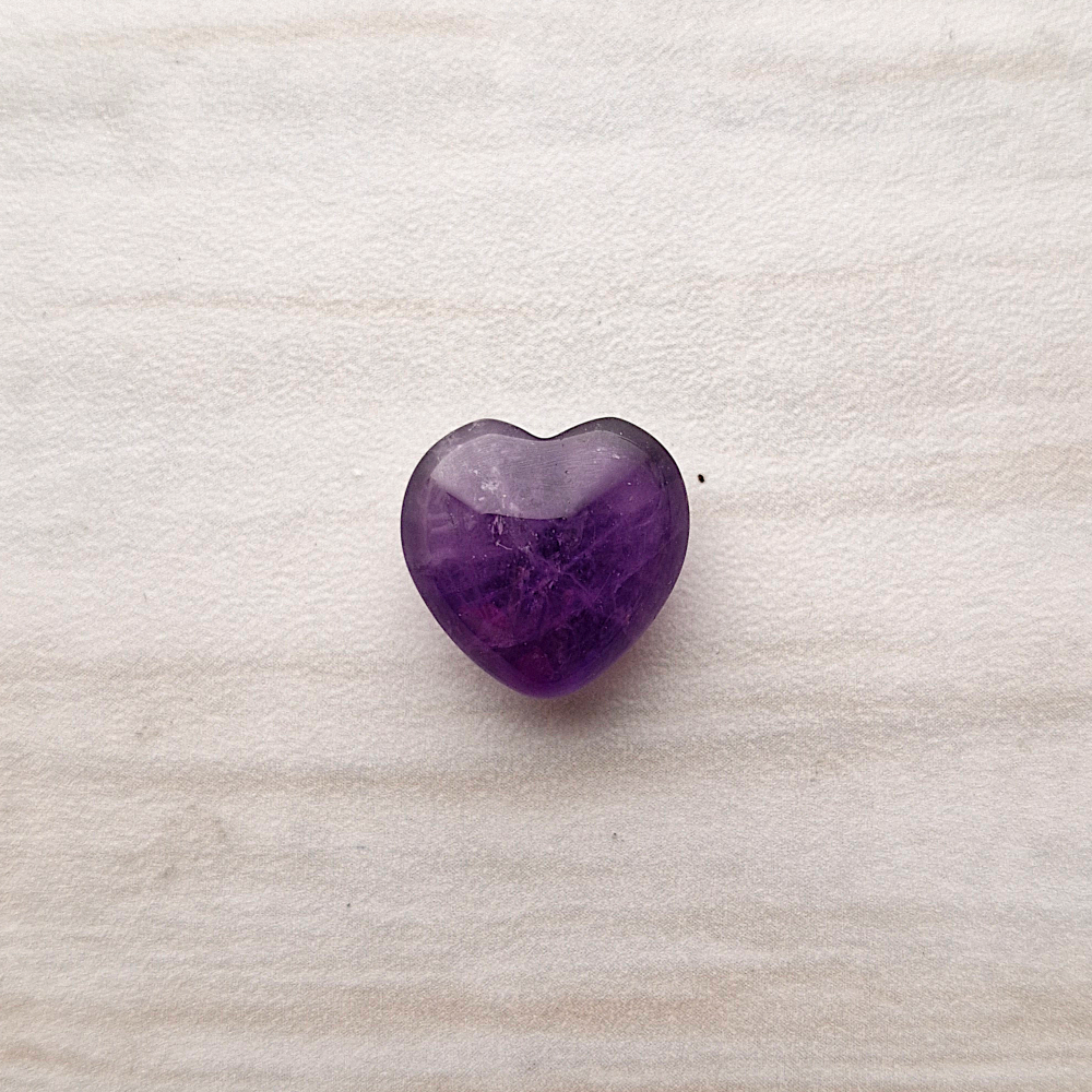 Unset Amethyst Heart Cabochon