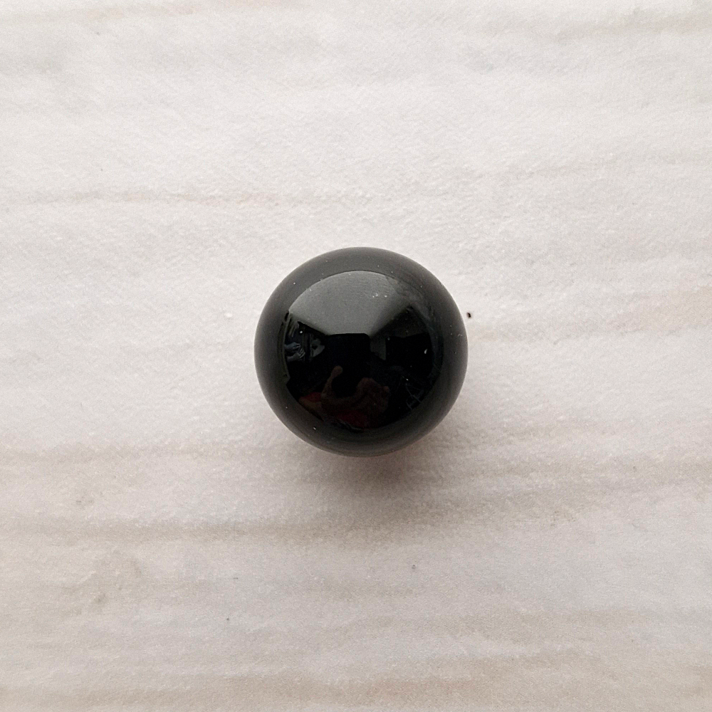 Unset Black Agate Ball