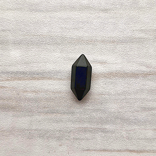 Black Agate Natural Double Terminated Crystal Nugget