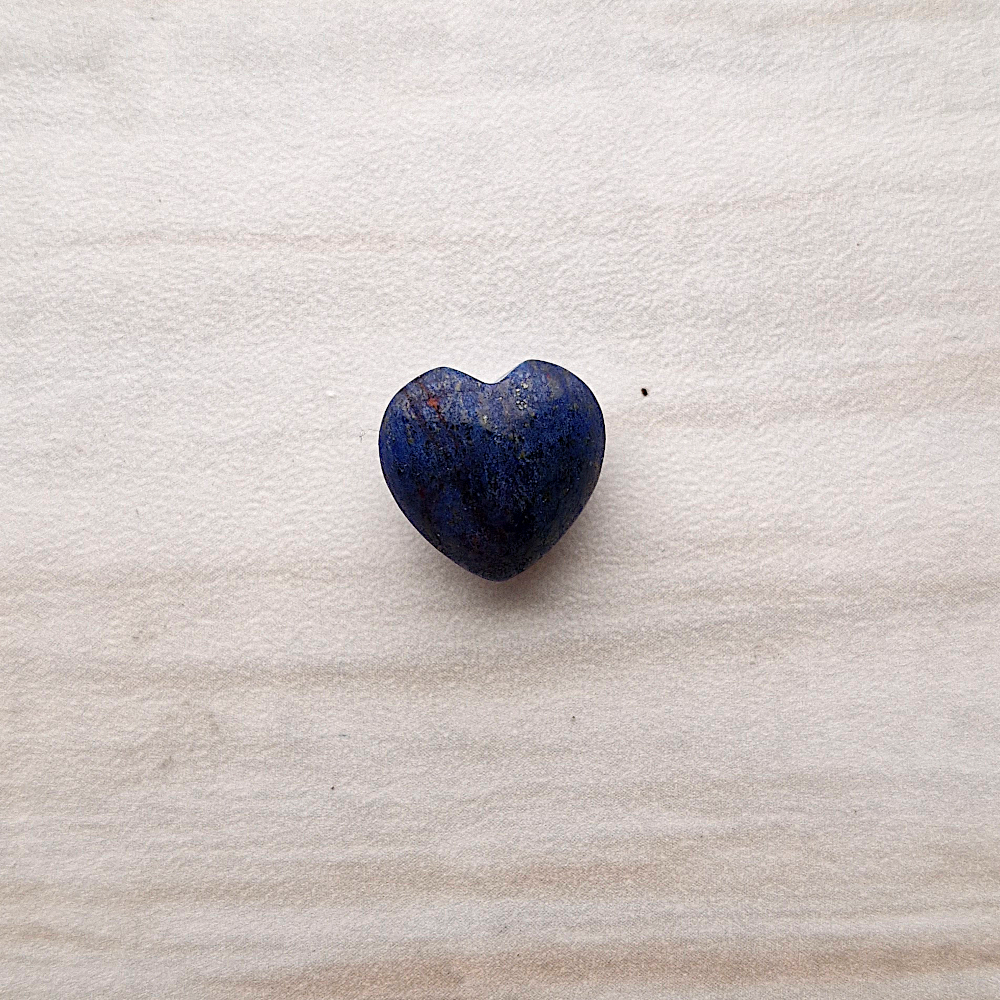 Unset Lapis Lazuli Heart Cabochon