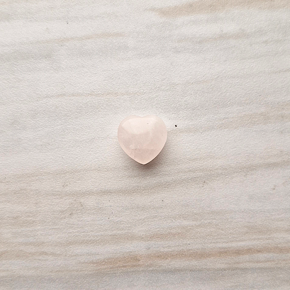 Unset Rose Quartz Heart Cabochon