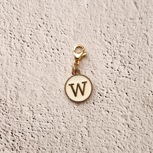 White Letter Charm