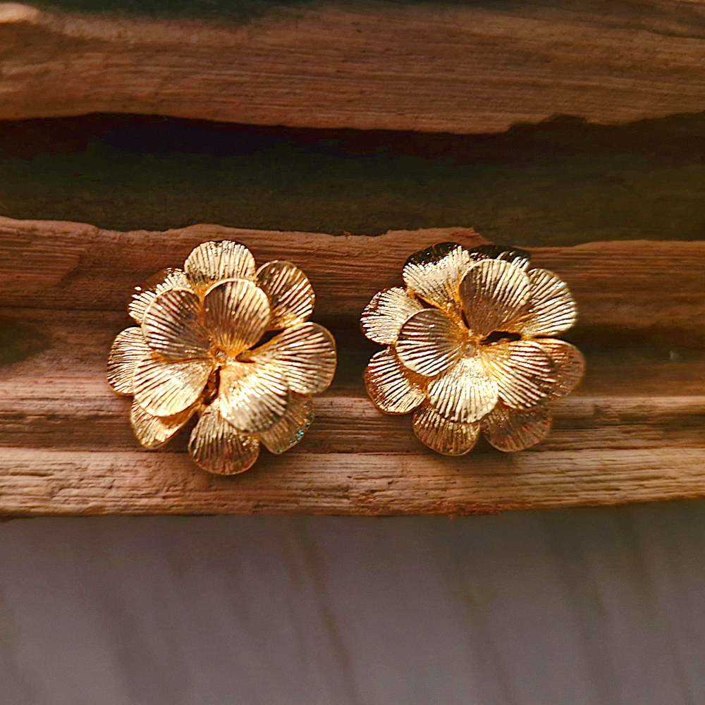 Wild Rose Brass Studs