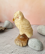 Gemstone Barn Owl Figurine