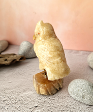 Gemstone Barn Owl Figurine