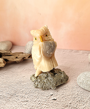 Gemstone Barn Owl Figurine