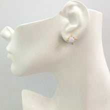 White Topaz and Blue Lace Agate Stud with Peridot, Citrine and Blue Lace Agate Twinset Earrings
