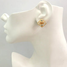 Citrine and Blue Topaz Stud with Lapiz Lazuli, Green Agate and Carnelian Detachable Roma Twinset Earrings