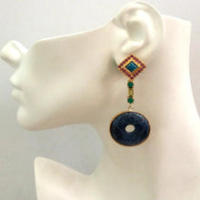 Rhodolite Garnet and Apatite Stud with Green Agate. Peridot and Dumortierite Detachable Twinset Earrings
