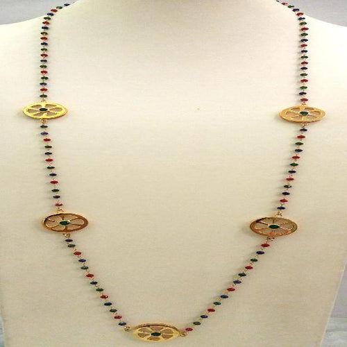 Multi-color Stone Chain with Green Agate Philippines Fruits 