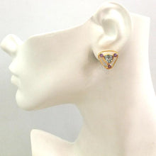 Amethyst and Blue Topaz Stud with Peridot and Rose Quartz Detachable Twinset Earrings