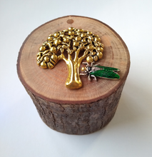 Cicada on a Tree of Life Mahogany Branch Container/Accent