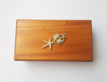 Starfish & Shell Mahogany Box