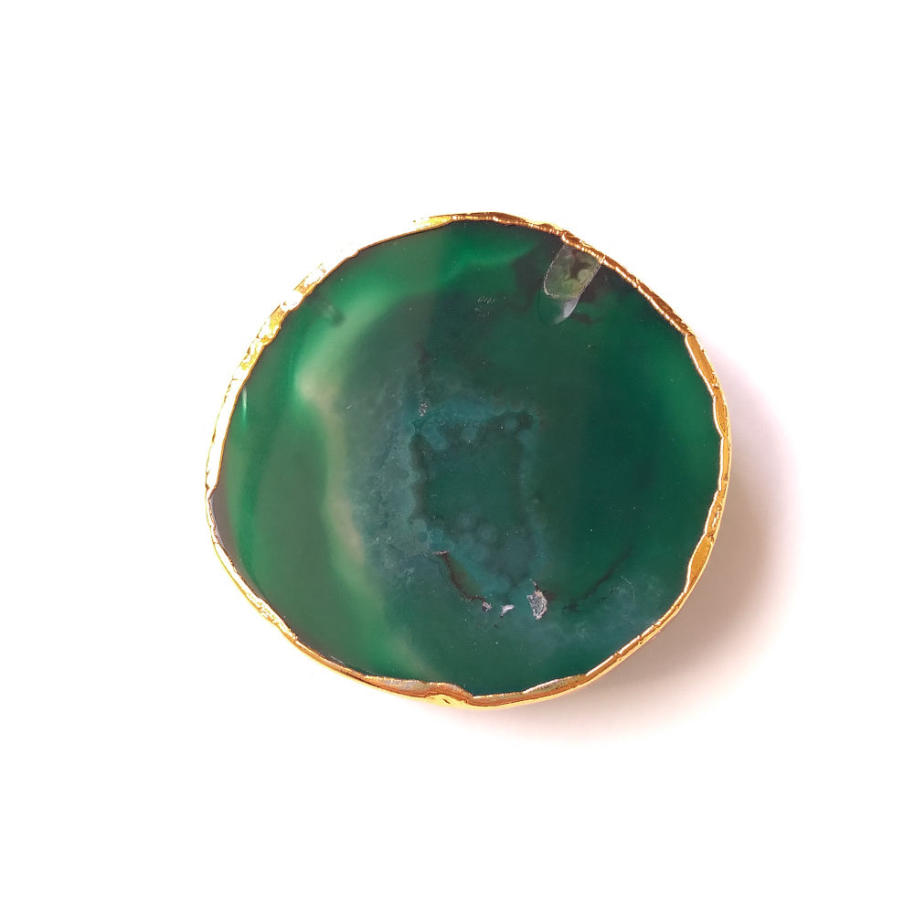 Green Agate Geode Phone Grip