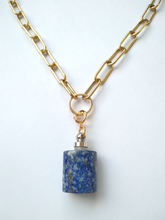 Megan Necklace with Lapis Lazuli Essential Oil Bottle