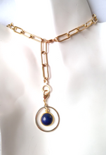 Orbit with Lapis Lazuli Paperclip Layering Necklace