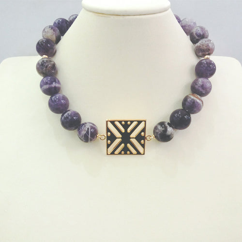 Amethyst with Palma Design