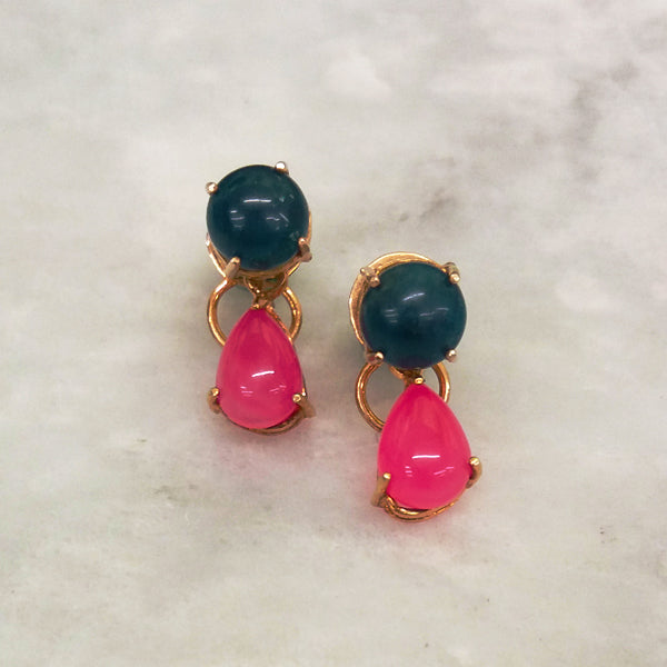 Apatite & Pink Agate Separates Earrings
