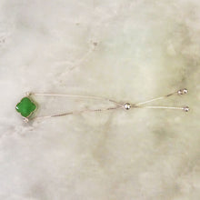 Apple Green Chalcedony Jeweled Bracelet