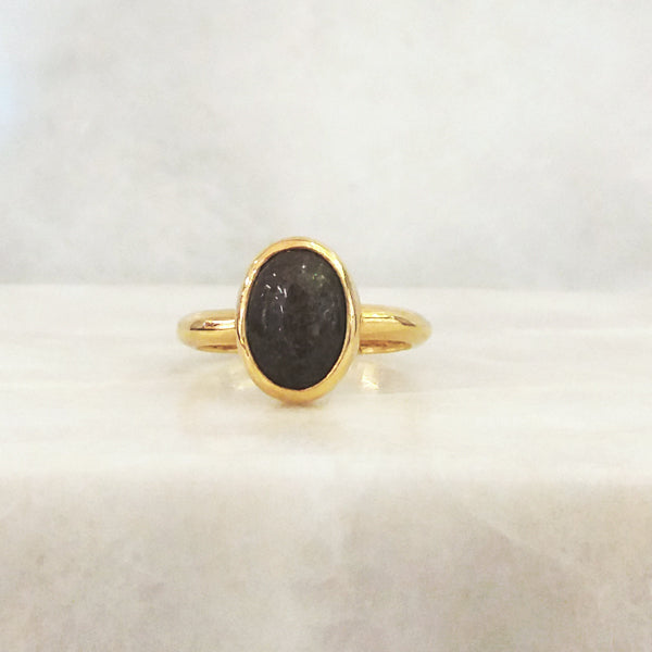 Black Jade Maxi Ring
