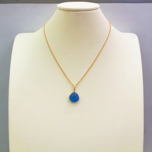 Blue Agate Single Pendant
