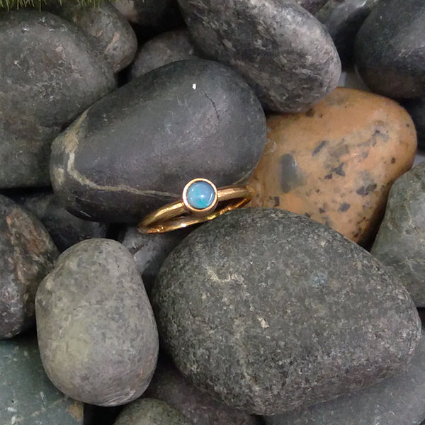 Blue Opal Minette Ring