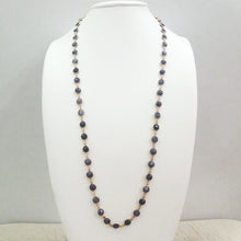 Blue Sapphire Jeweled Chain Necklace