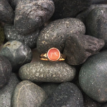 Carnelian Maxi Hammered Ring