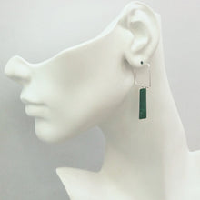 Emerald Loop Single Drop Earrings